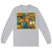 Moon Dust sunflowers and cowboy boots with cowhide and glitter tumbler Long Sleeve Tee - Artiststas
