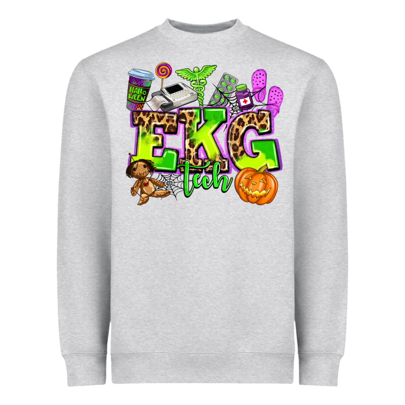 Ekg Tech Nurse Halloween Heavyweight Sweatshirt by AdoDesignShop | Teevron