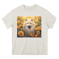 Cream samoyed Heavy Core Tee - Unal Design