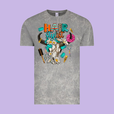 Bullskull Hairstlist Vintage Tee Designed By Adodesignshop