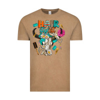 Vintage Coffee bullskull hairstlist Vintage Tee - AdoDesignShop