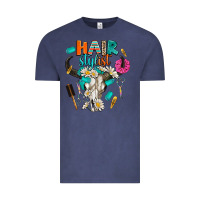 Vintage Denim bullskull hairstlist Vintage Tee - AdoDesignShop