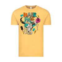 Vintage Mustard bullskull hairstlist Vintage Tee - AdoDesignShop