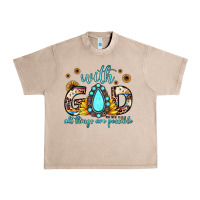 French Oak with god all things are possible matthew 19 26 Urban Heavy Tee - JahusDesignShop