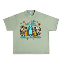 Oil Green with god all things are possible matthew 19 26 Urban Heavy Tee - JahusDesignShop