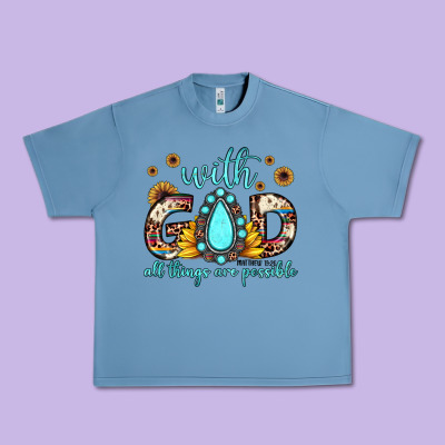 With God All Things Are Possible Matthew 19 26 Urban Heavy Tee Designed By Jahusdesignshop
