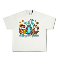 Pistachio with god all things are possible matthew 19 26 Urban Heavy Tee - JahusDesignShop