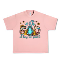 Salmon with god all things are possible matthew 19 26 Urban Heavy Tee - JahusDesignShop