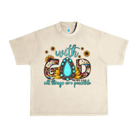 Sandshell with god all things are possible matthew 19 26 Urban Heavy Tee - JahusDesignShop