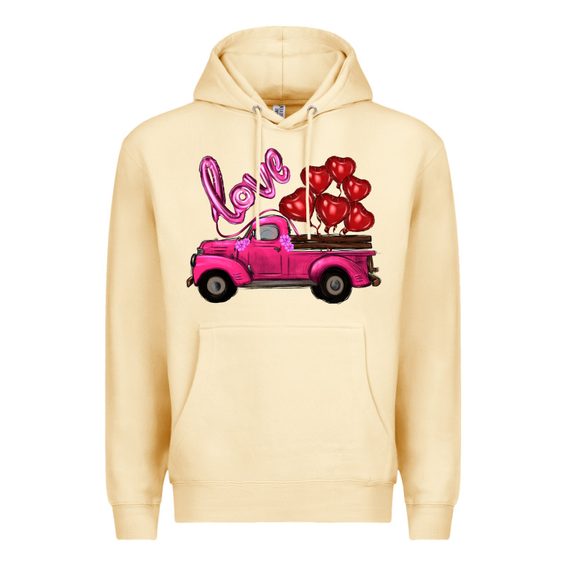 Valentine's Day Turck With Balloons Premium Hoodie by RanaPortraitStore | Teevron