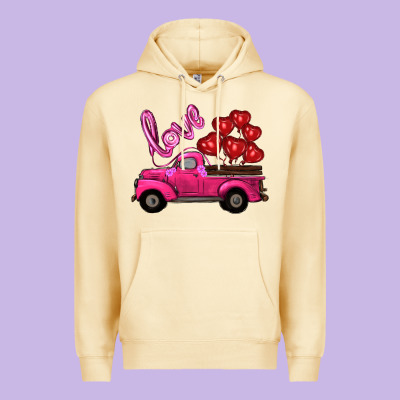 Valentine's Day Turck With Balloons Premium Hoodie Designed By Ranaportraitstore