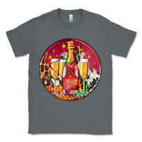 Christmas Champagne Bottle And Champagne's Classic Tee | Teevron
