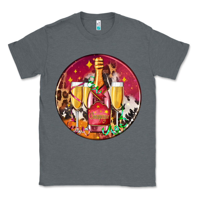 Christmas Champagne Bottle And Champagne's Classic Tee by AdoDesignShop | Teevron