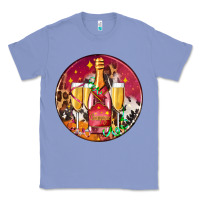 Colony Blue christmas champagne bottle and champagne's Classic Tee - AdoDesignShop
