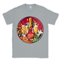 Heather Grey christmas champagne bottle and champagne's Classic Tee - AdoDesignShop