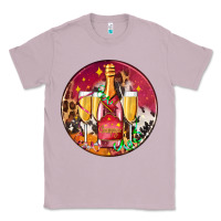 Lilac christmas champagne bottle and champagne's Classic Tee - AdoDesignShop