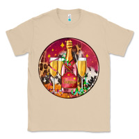 Mushroom christmas champagne bottle and champagne's Classic Tee - AdoDesignShop