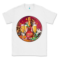 White christmas champagne bottle and champagne's Classic Tee - AdoDesignShop