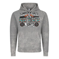 Cloud Rock summer night & dirt track lights Vintage Hoodie - CowhideDigitalArt