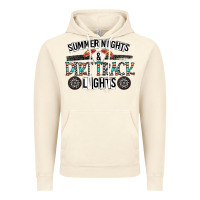 Vintage Artic summer night & dirt track lights Vintage Hoodie - CowhideDigitalArt