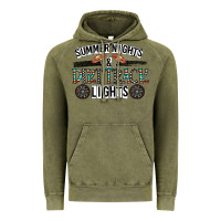 Vintage Olive summer night & dirt track lights Vintage Hoodie - CowhideDigitalArt