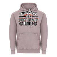 Vintage Zinc summer night & dirt track lights Vintage Hoodie - CowhideDigitalArt