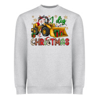 Heather Grey i dig Christmas bulldozer santa Heavyweight Sweatshirt - JahusDesignShop