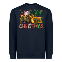 Navy i dig Christmas bulldozer santa Heavyweight Sweatshirt - JahusDesignShop