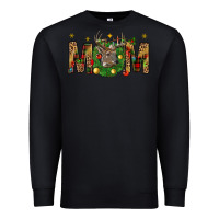Black Western Mom With Reindeer Premium Sweatshirt - BundleAndBundleShop