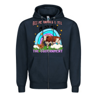 Navy buy me animals malia Zipper Hoodie - MaliasSmallBusiness