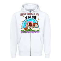 White buy me animals malia Zipper Hoodie - MaliasSmallBusiness