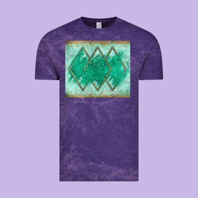 Green Glitter Vintage Tee Designed By Jahusdesignshop