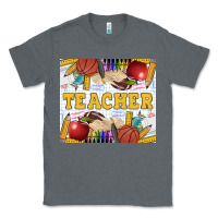 Charcoal Heather Teacher Classic Tee - LillyAllenDesigns