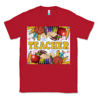 Red Teacher Classic Tee - LillyAllenDesigns