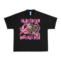 Black western leopard  in october we wear pink heart Urban Heavy Tee - AdoDesignShop