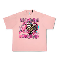 Salmon western leopard  in october we wear pink heart Urban Heavy Tee - AdoDesignShop