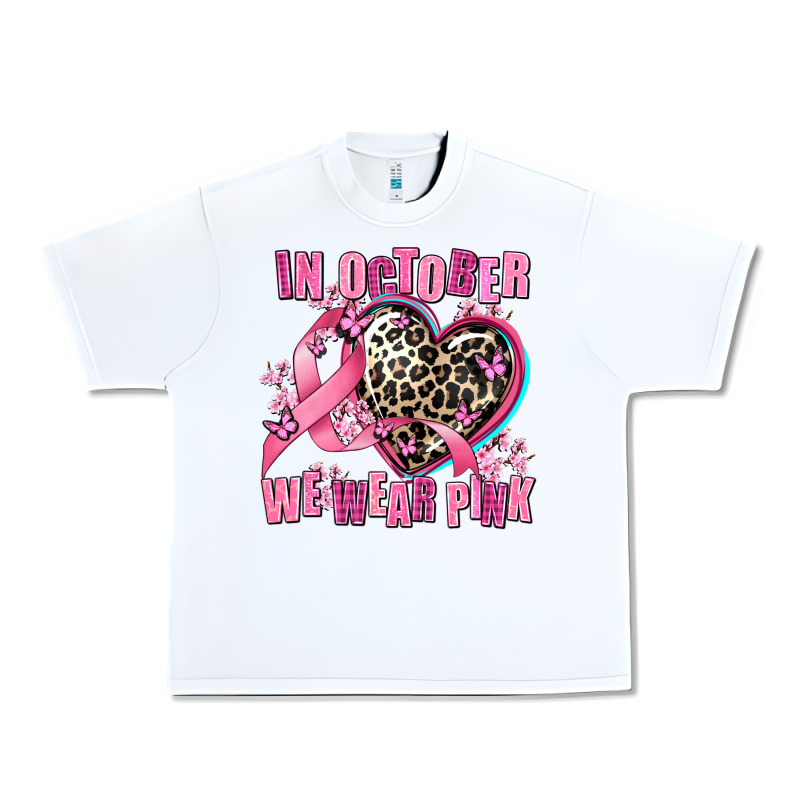 Western Leopard  In October We Wear Pink Heart Urban Heavy Tee by AdoDesignShop | Teevron
