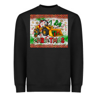 Black i dig christmas bulldozer santa Heavyweight Sweatshirt - JahusDesignShop