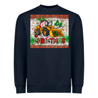 Navy i dig christmas bulldozer santa Heavyweight Sweatshirt - JahusDesignShop