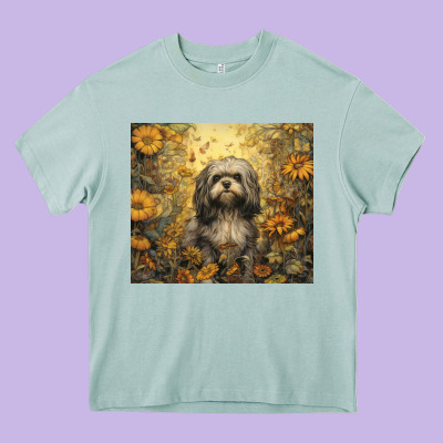 Shih Tzu Heavy Core Tee Designed By Unal Design