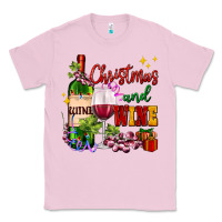 Bubblegum Pink Christmas and wine Classic Tee - AdoDesignShop