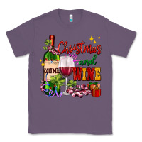 Lavender Christmas and wine Classic Tee - AdoDesignShop