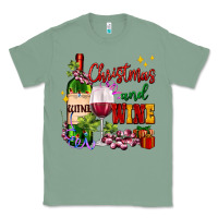 Sage Christmas and wine Classic Tee - AdoDesignShop