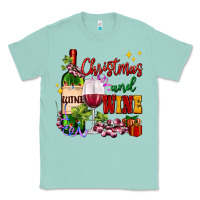 Seafoam Christmas and wine Classic Tee - AdoDesignShop