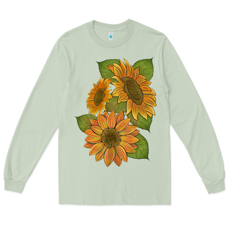 Sunflowers B Long Sleeve Tee by Artiststas | Teevron