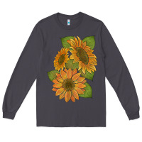 Smoke sunflowers b Long Sleeve Tee - Artiststas