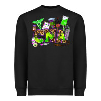 Black cna halloween Heavyweight Sweatshirt - AdoDesignShop