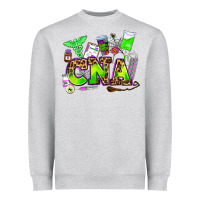 Heather Grey cna halloween Heavyweight Sweatshirt - AdoDesignShop