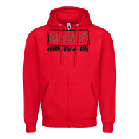 Red killin it every damn day Zipper Hoodie - MaliasSmallBusiness