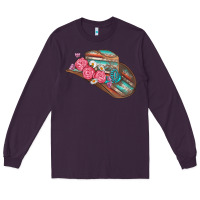 Plum cowboy hat Long Sleeve Tee - AdoDesignShop